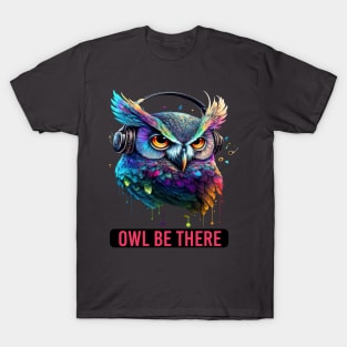 Funny Owl DJ T-Shirt